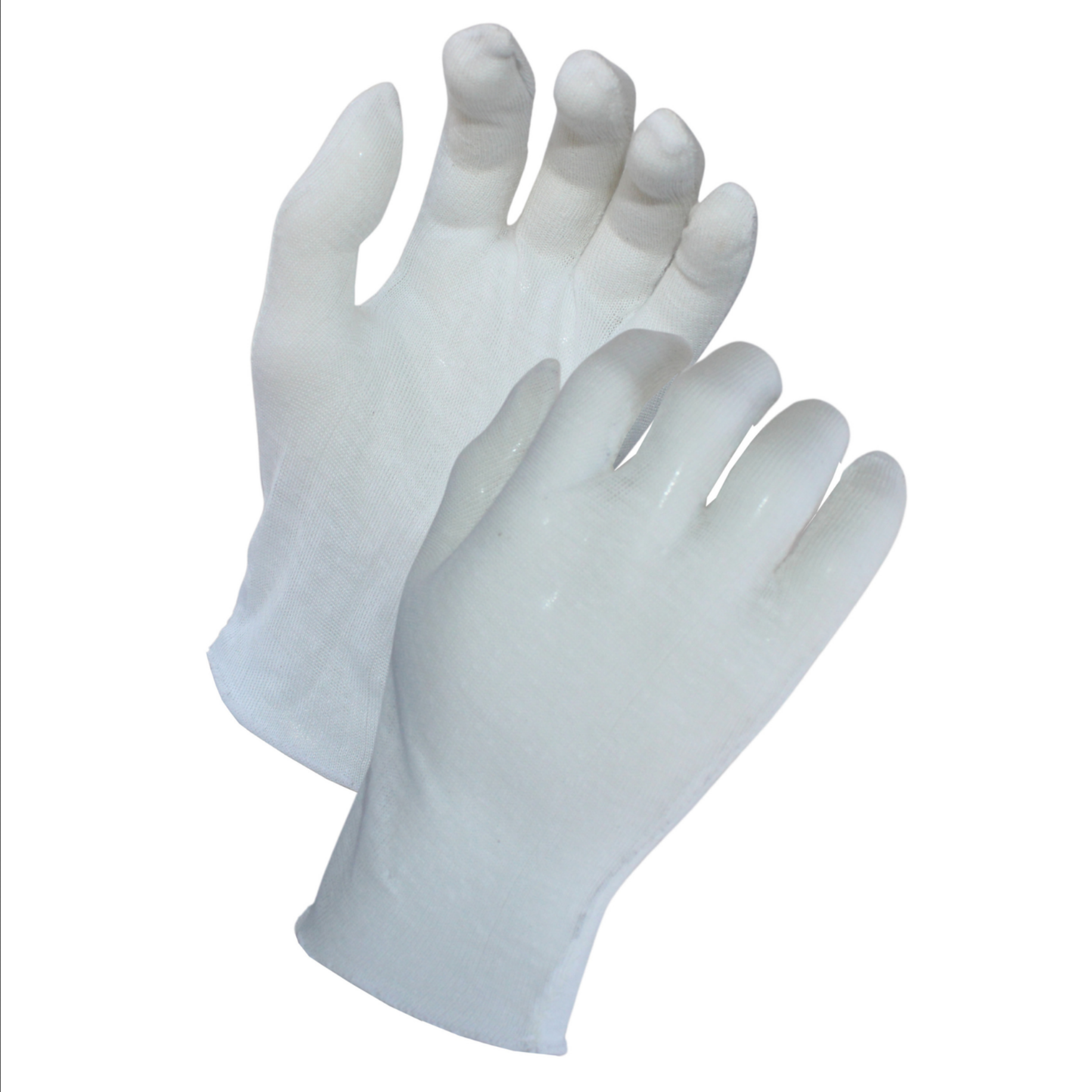 Prime Safety Solutions Cotton-Polyester Lisle Inspection Gloves, Unhemmed - Model 6401 - 12 Pairs