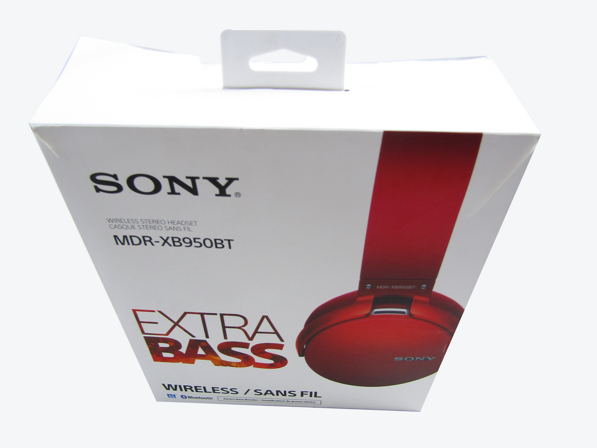 Sony MDR-XB950BT/B Extra Bass Bluetooth Headset RED LN