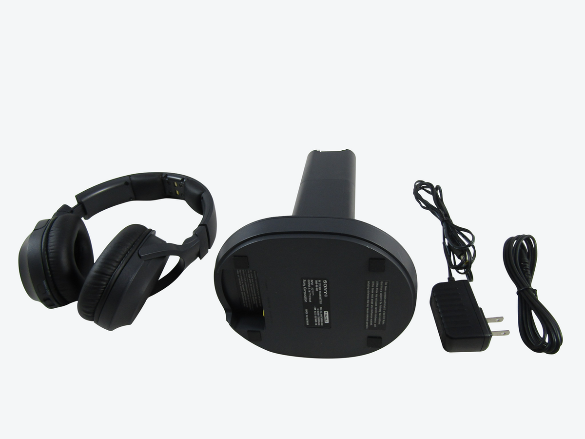 Sony RF400 Wireless Home Theater Headphones for Watching TV Black AC