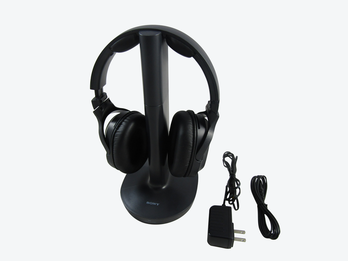 Sony RF400 Wireless Home Theater Headphones for Watching TV Black AC