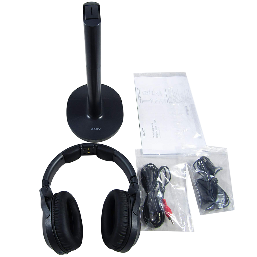 Sony RF400 Wireless Home Theater Headphones for Watching TV (WHRF400) Black VG 1