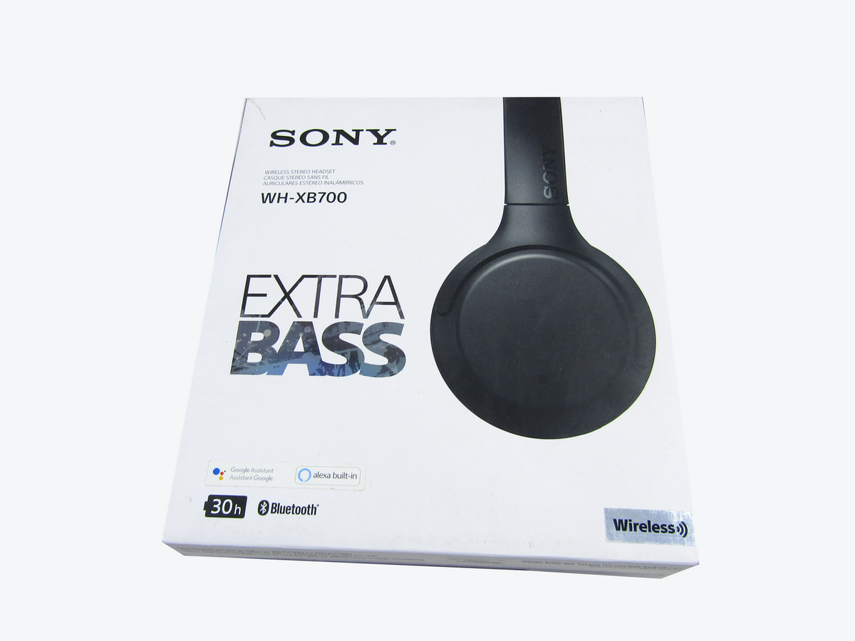 Sony WHXB700 Wireless Extra Bass Bluetooth Headset/Headphones with mic for Phone Call and Alexa Voice Control, Black LN