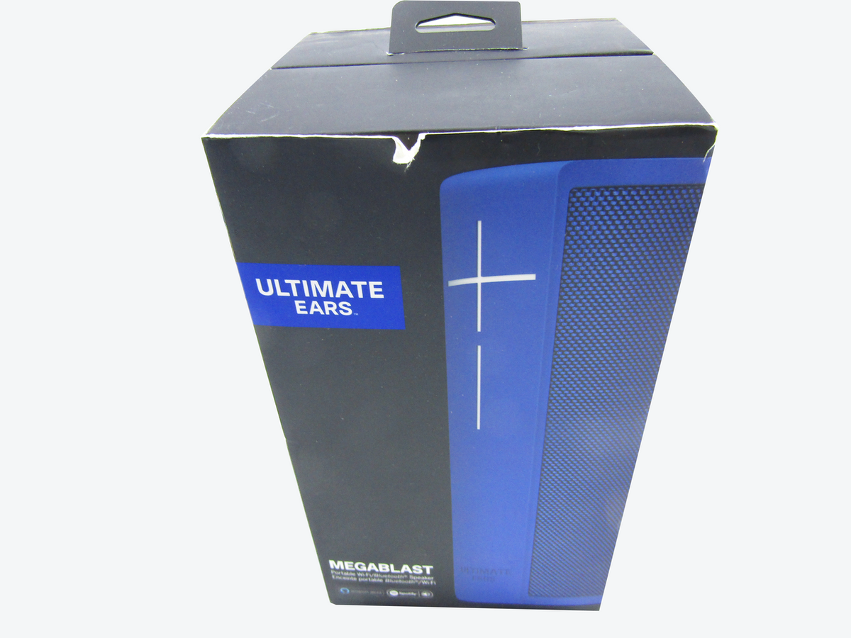 Ultimate Ears BLAST Portable Waterproof Wi-Fi and Bluetooth Speaker with Hands-Free Amazon Alexa Voice Control - Blue Steel LN