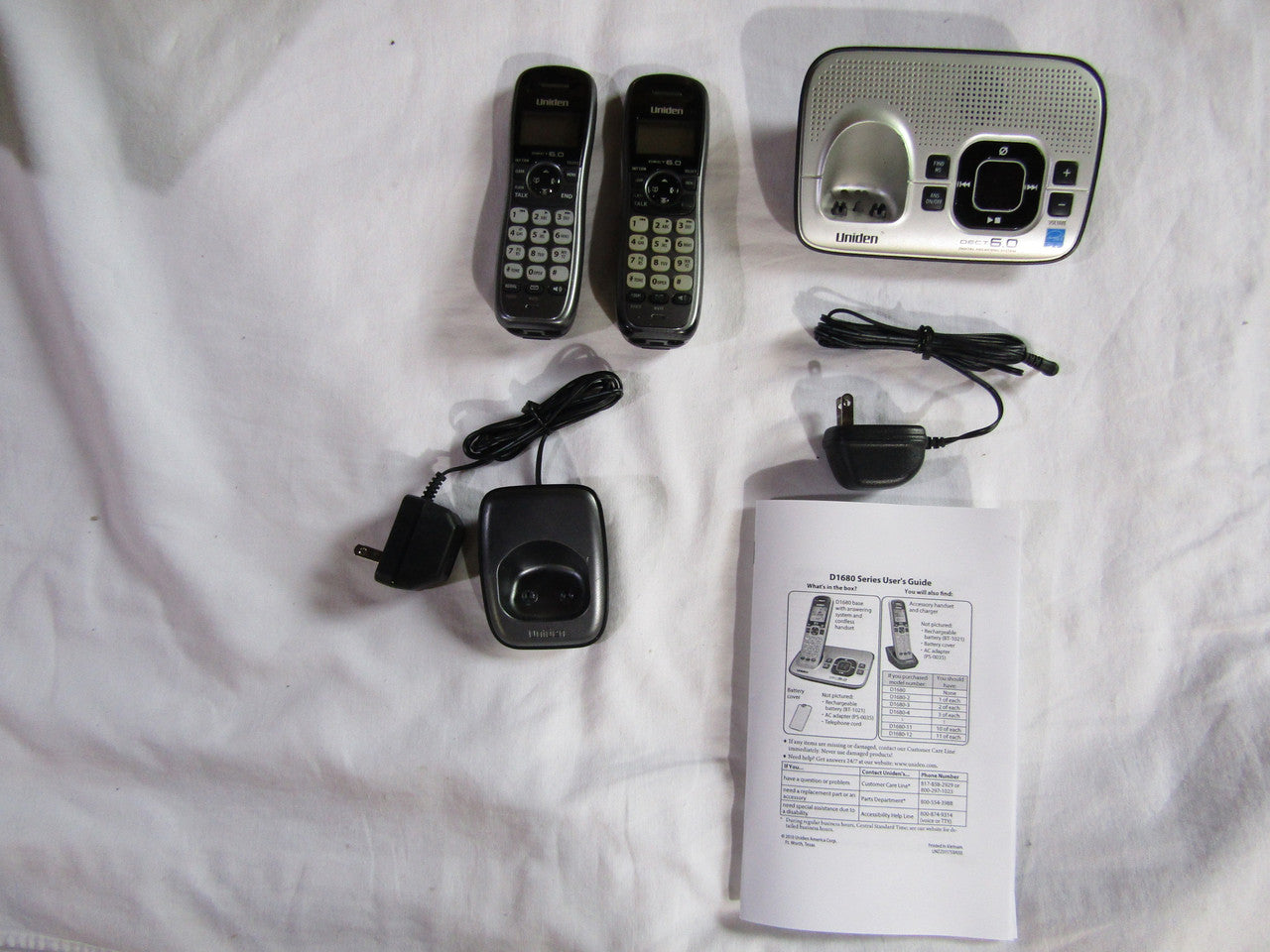 Uniden D1660-2T Dect_6.0 2-Handset Landline Telephone G