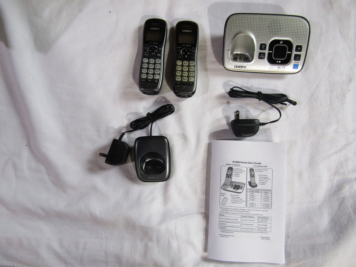 Uniden D1660-2T Dect_6.0 2-Handset Landline Telephone G