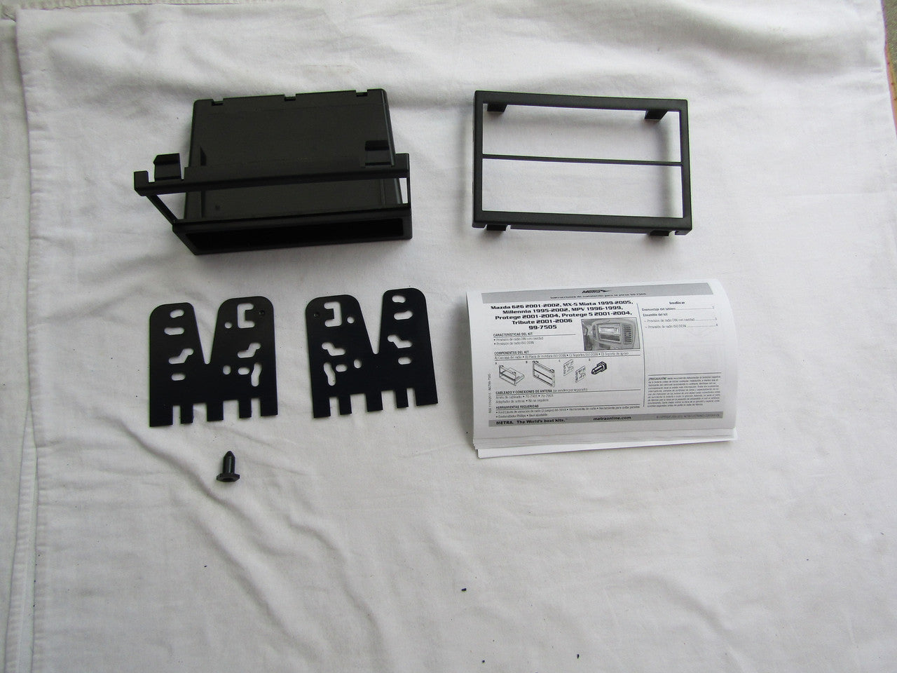 Metra 99-7505 Single or Double DIN Installation Multi-Kit for Select 1994-2006 Mazda Vehicles -Black LN