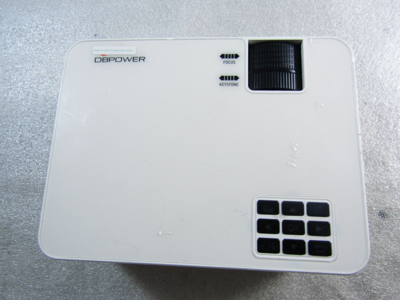 DBPOWER L21 Video Projector Upgraded Brightness to 8000 Lumen White VG