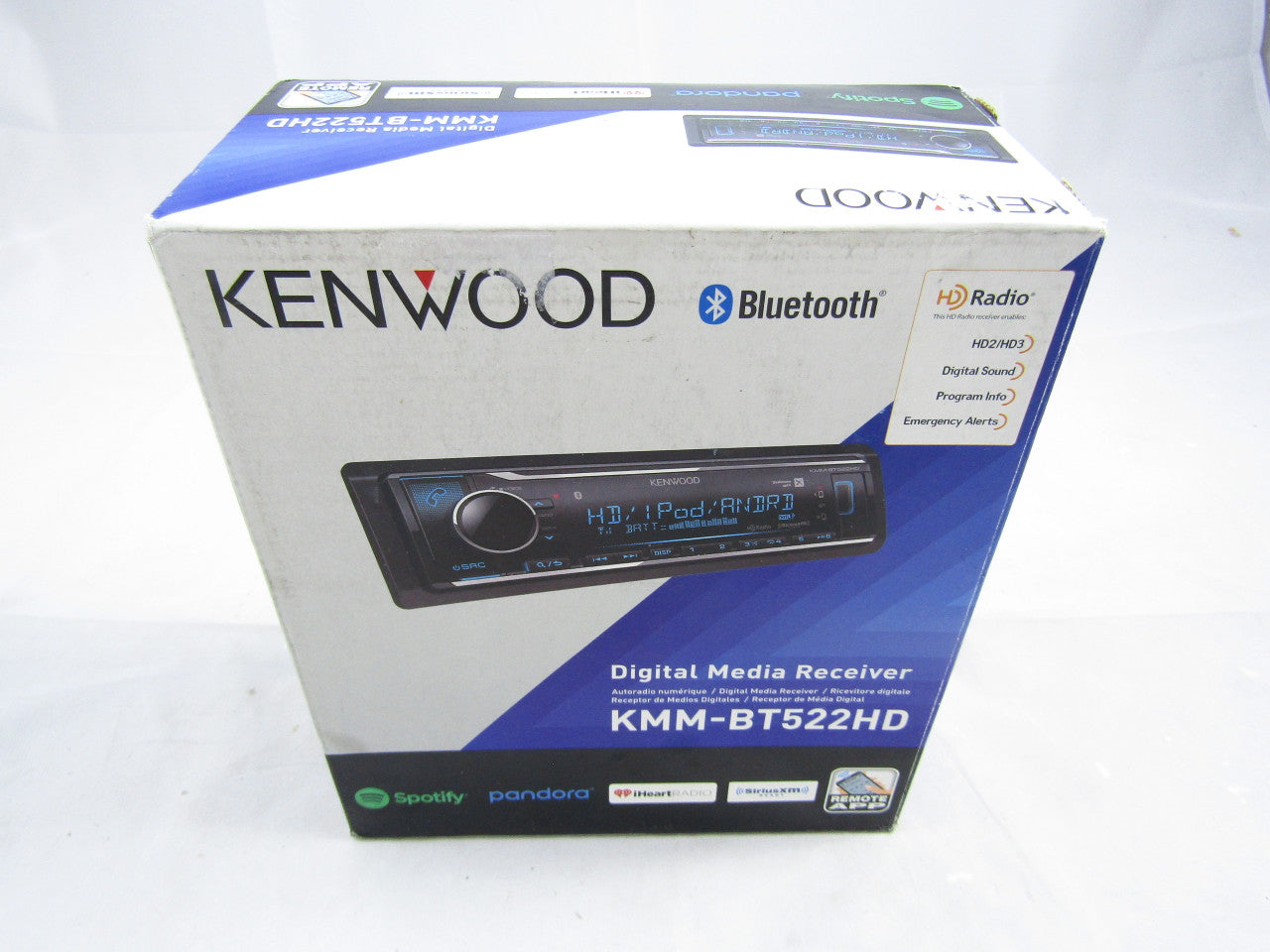 Kenwood KMM-BT522HD Single DIN Media Receiver with Bluetooth