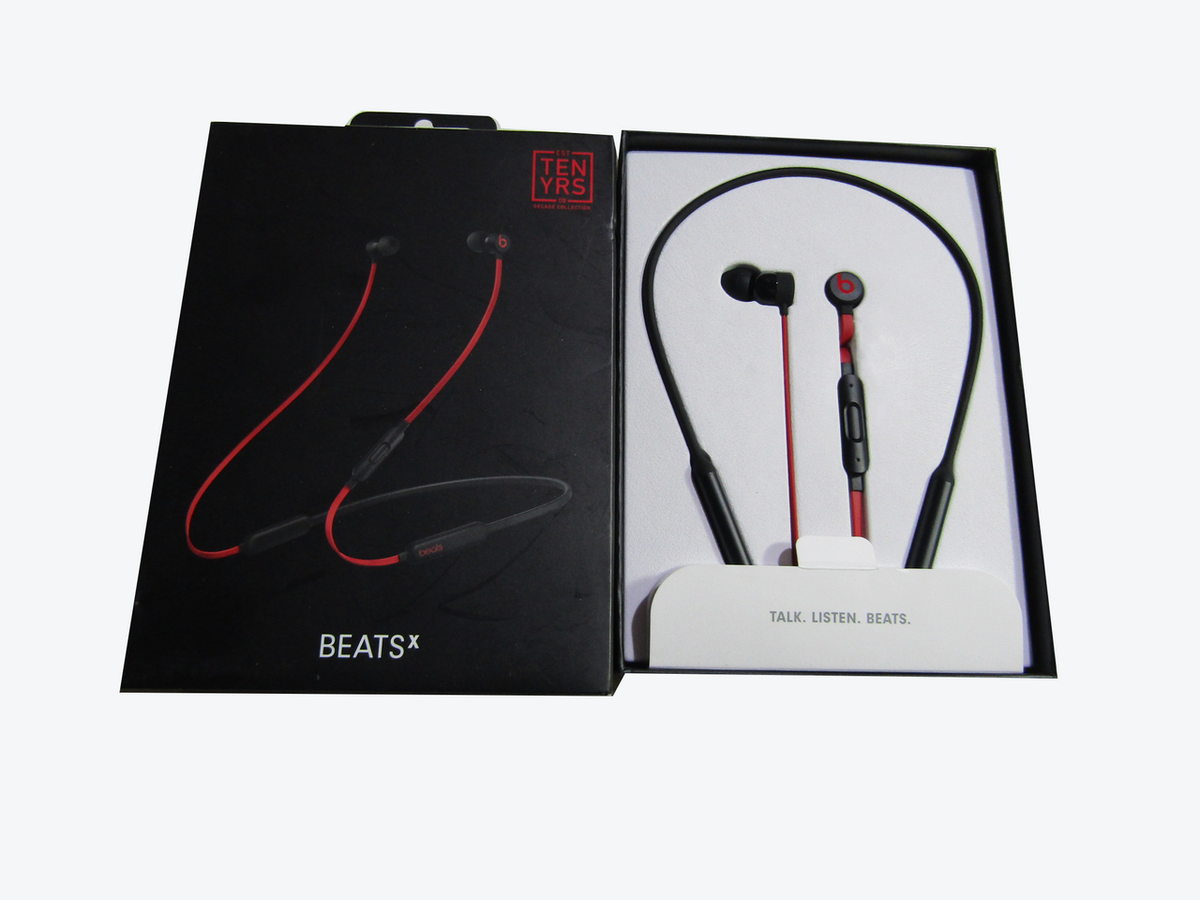 Beats by Dr. Dre - BeatsX Wireless In-Ear Headphones - Defiant Black-Red LN