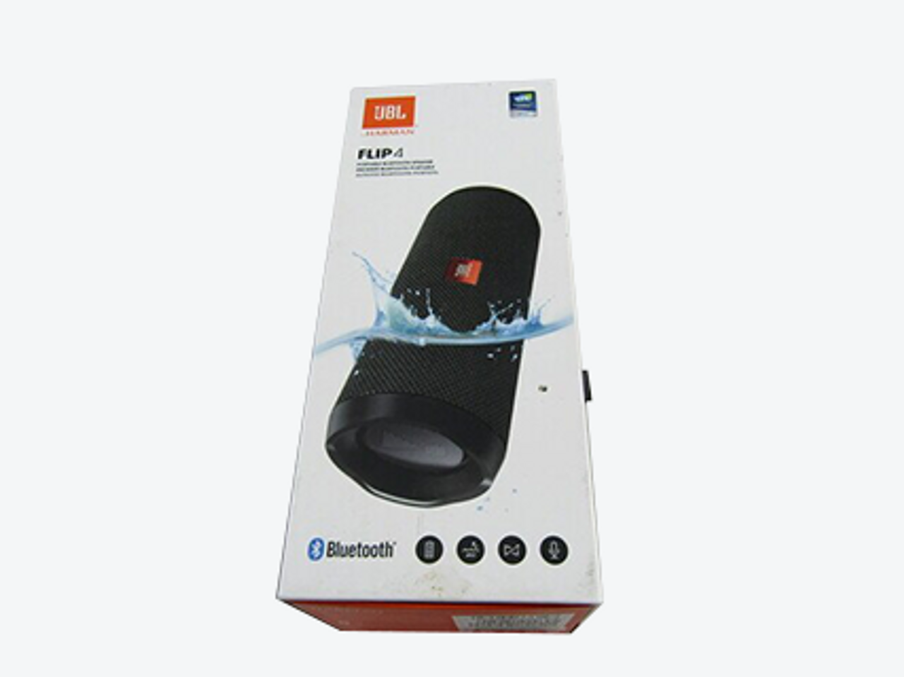 JBL Flip 4 Portable, Waterproof Bluetooth Speaker. Black LN
