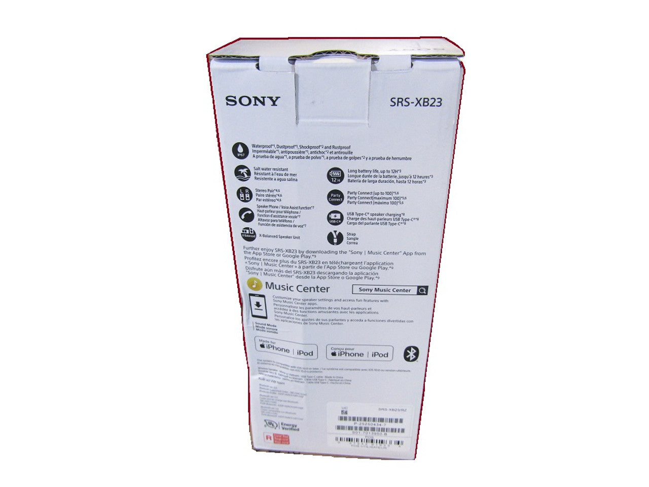 Sony SRS-XB23 speaker features EXTRA BASS for a deep Red