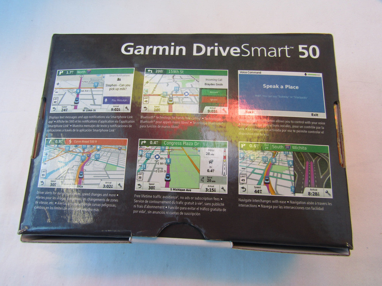 Garmin DriveSmart 50 NA LMT GPS Navigator System with Lifetime Maps and Traffic, Smart Notifications, Voice Activation, and Driver Alerts