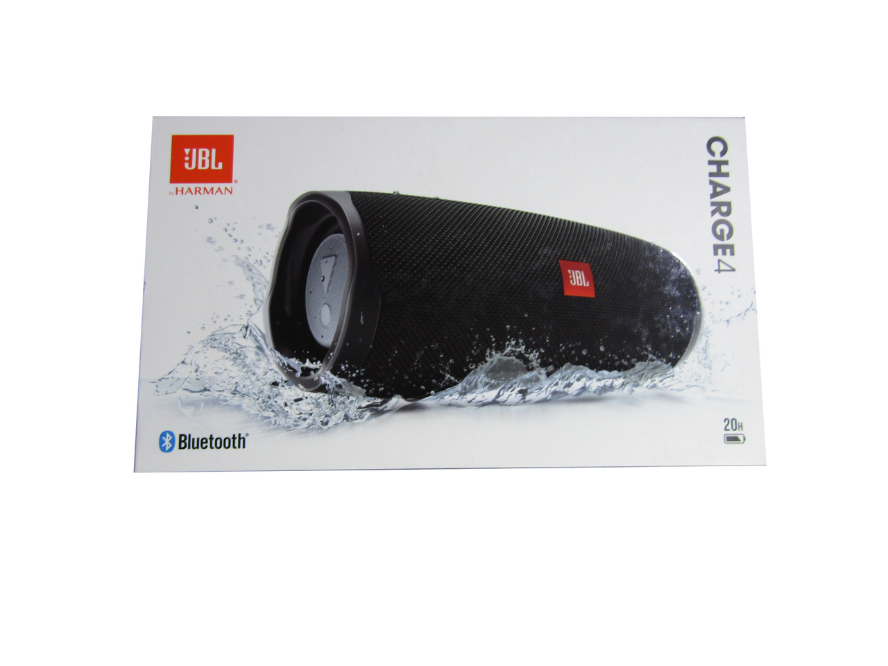 JBL Charge 4 Waterproof Portable Bluetooth Speaker with 20 Hour Battery - Black LN