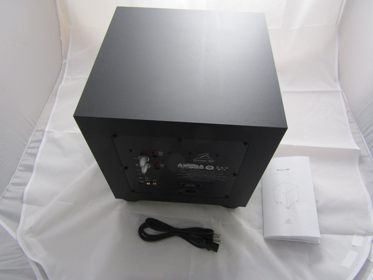 MartinLogan Dynamo 400 8-inch 150 Watt Powered Subwoofer  Black LN