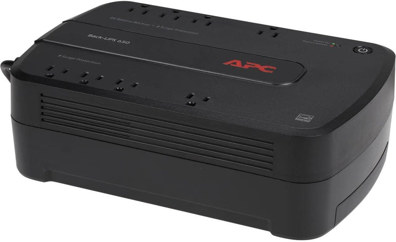 APC Back-UPS BE650G1 650VA 390W battery backup and surge protector