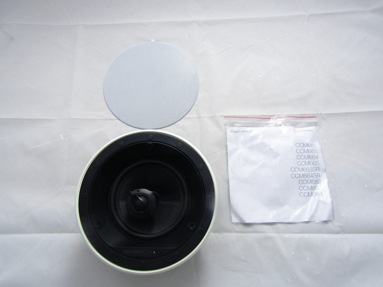 Bowers & Wilkins CCM664 6" 2-Way in-Ceiling Speaker Each  White LN