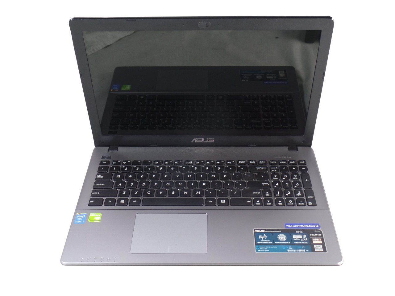 Asus X550JX-MS71 15.6" Laptop Intel i7 8GB Memory 1TB HDD Windows 10 VG