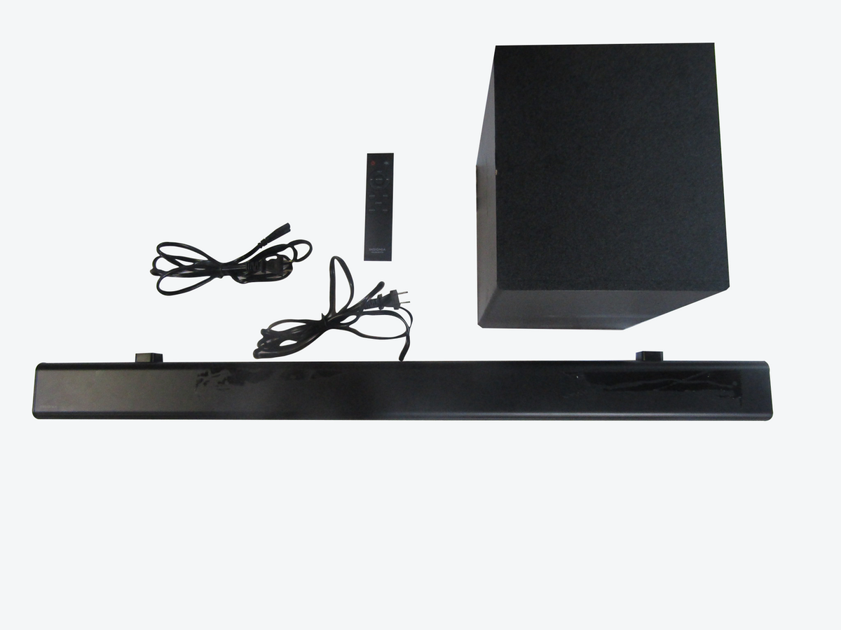 Insignia NS-SBAR21F20-2.1-Channel 80W Soundbar System with Wireless Subwoofer Black VG