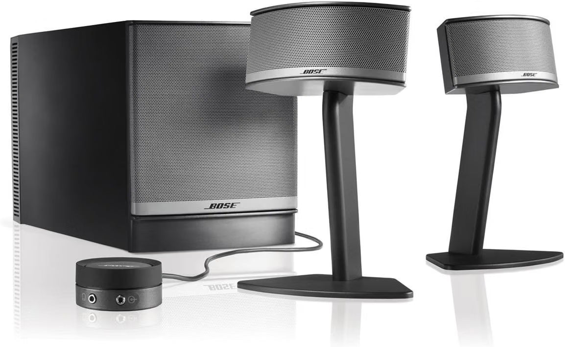 
Bose Companion 5 40326 Graphite Silver multimedia computer speaker system with Acoustimass module and control pod