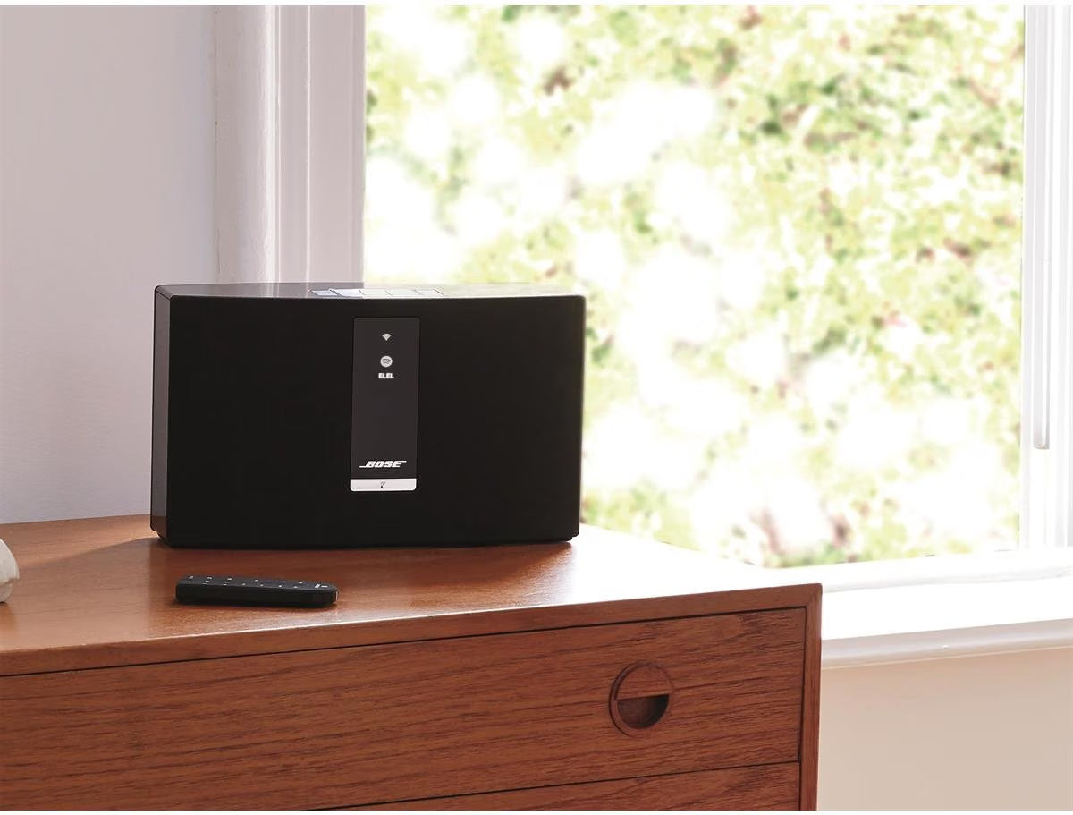 Bose SoundTouch 20 Series III Black wireless speaker in home setting