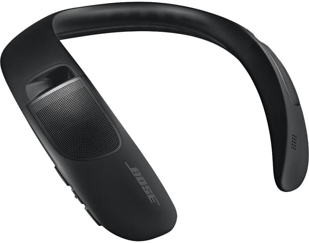 Bose SoundWear Companion wearable Bluetooth speaker Black side view
