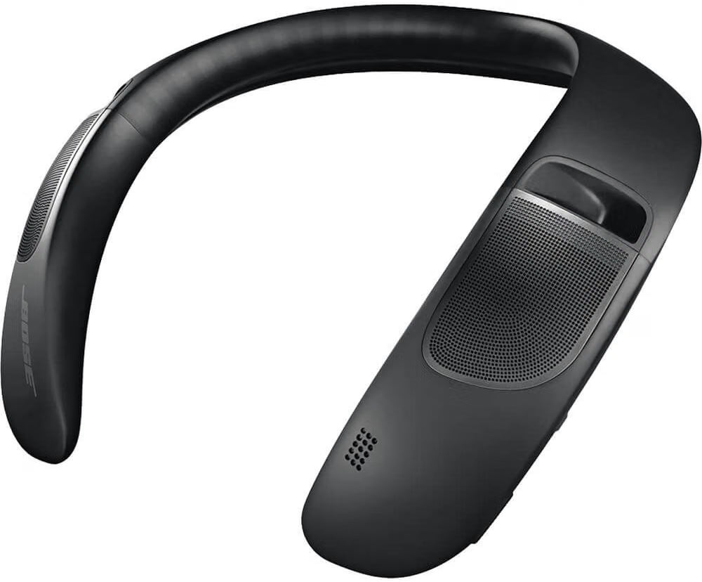 Bose SoundWear Companion wearable Bluetooth speaker Black front view