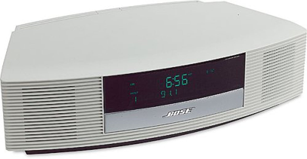 Bose Wave Radio II AWR1B2 AM/FM Tabletop Clock Radio – Platinum White, Used Very Good