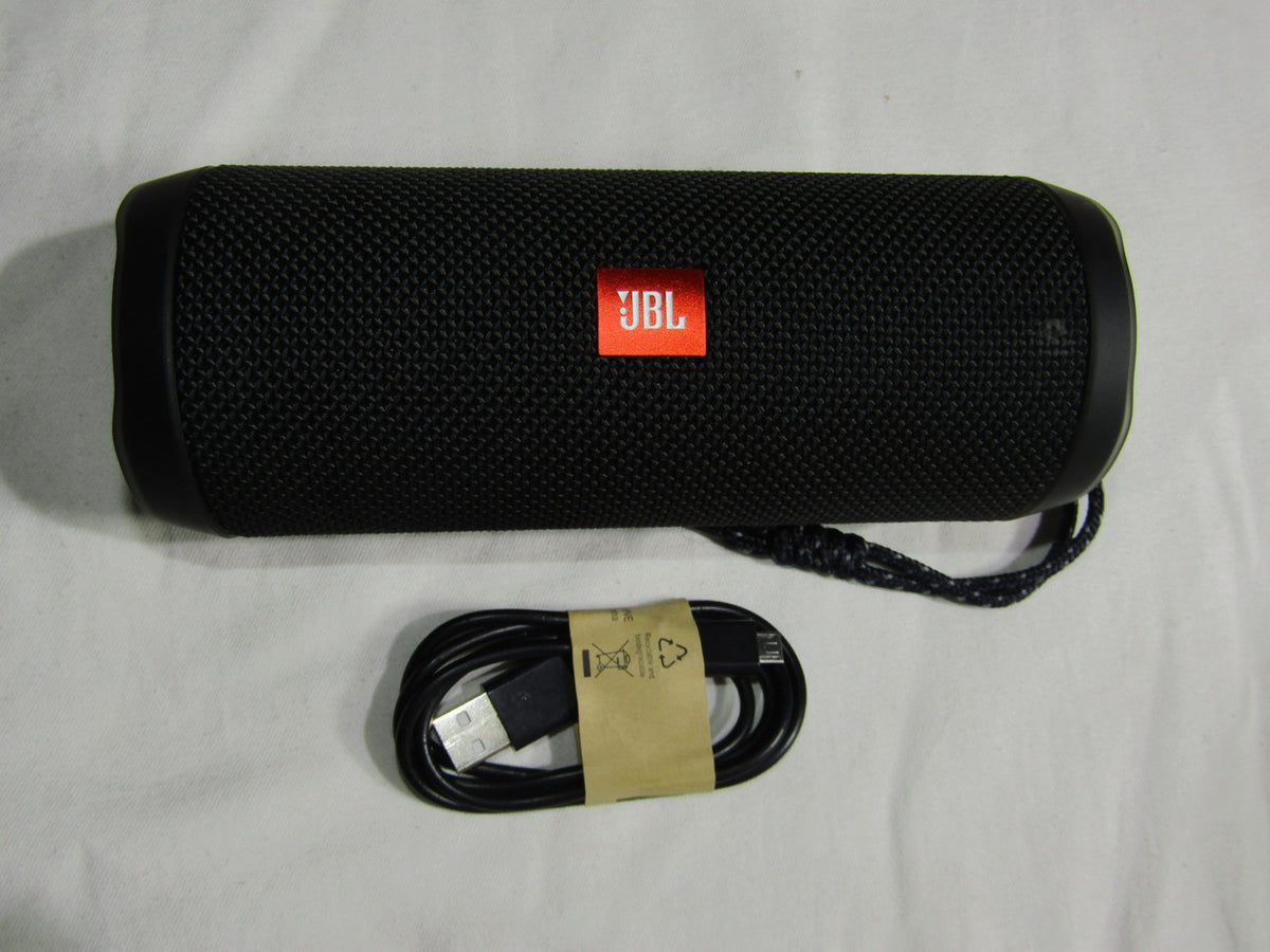 JBL Flip 4 Waterproof Portable Bluetooth Speaker (Black) VG
