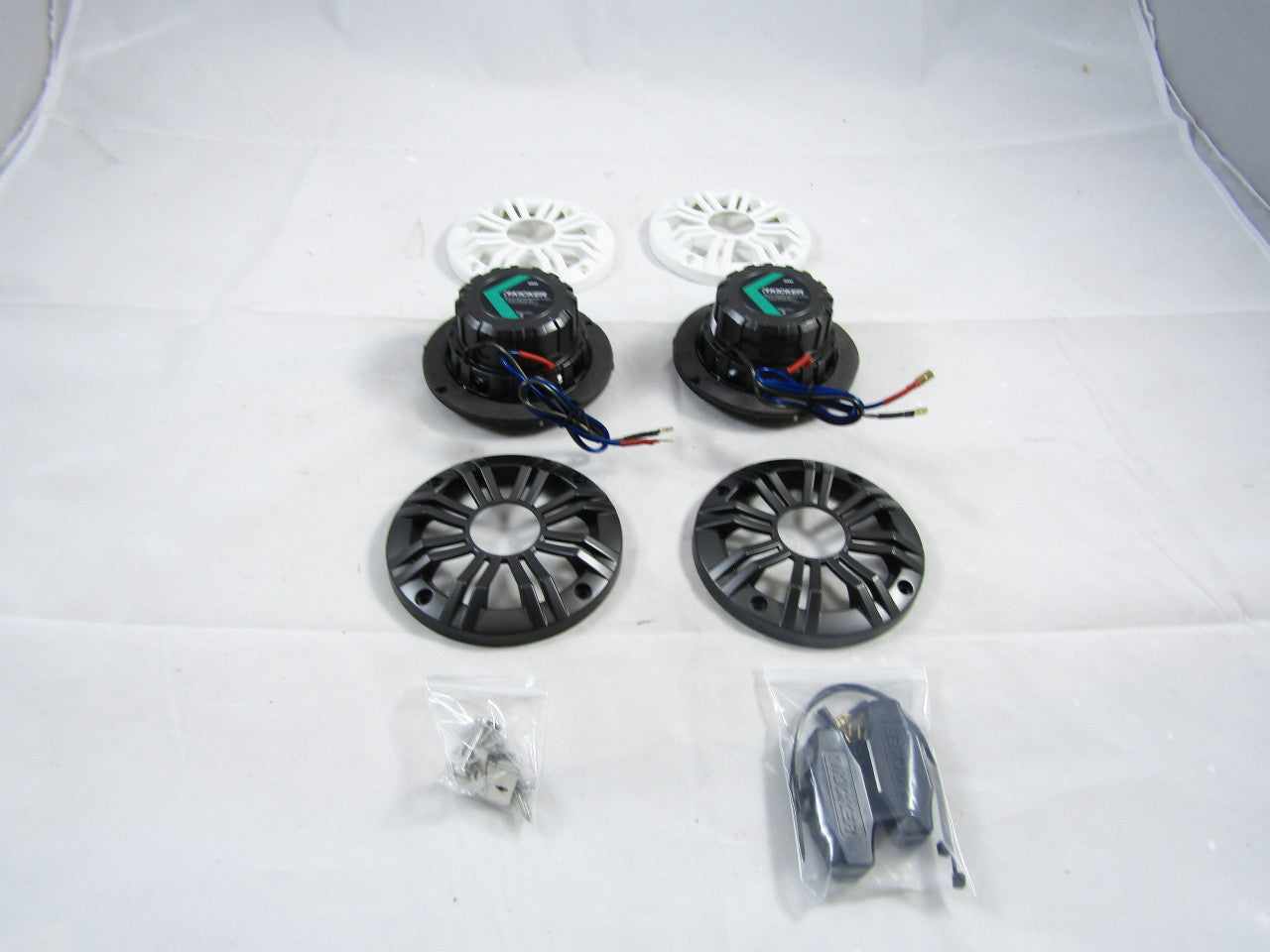 Kicker 41Km44cw 4" Marine Coaxial Speakers, Pair LN