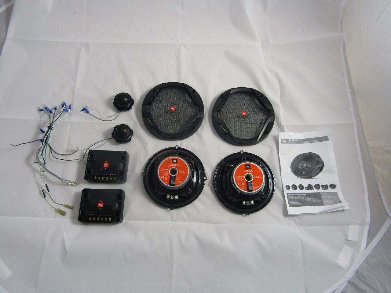 JBL GX608C GX Series 6.5" Component Speaker System with Polypropylene Cones (Pair) Black VG