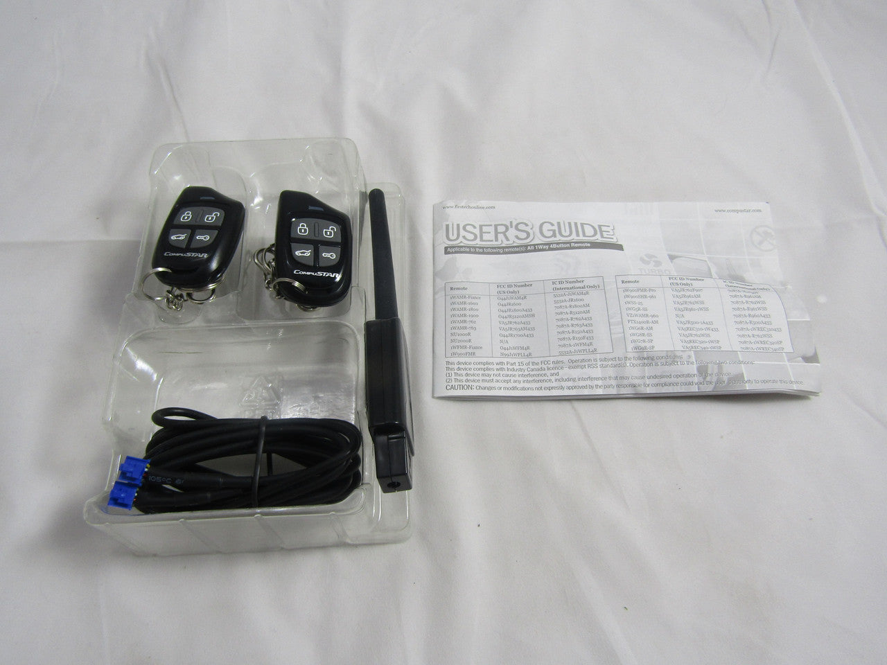 COMPUSTAR 1WG6R-AM Factory OEM KEY FOB Keyless Entry Remote Alarm Replace LN