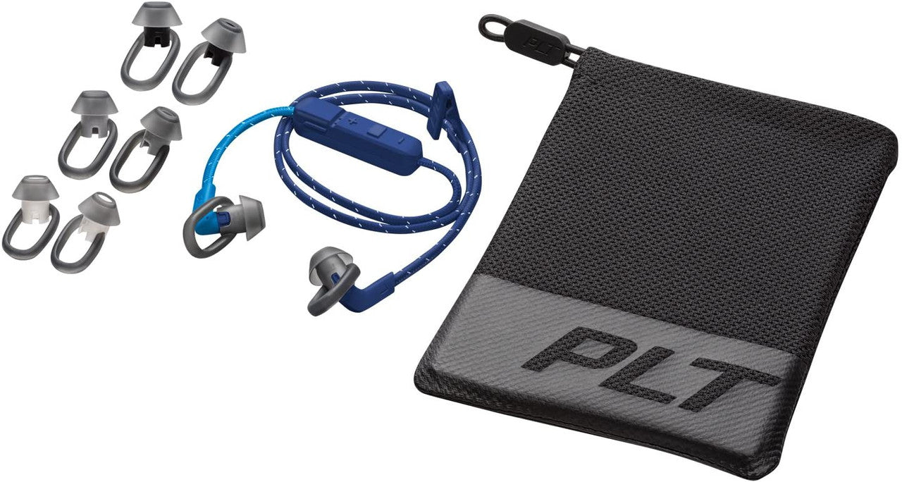 Plantronics BackBeat FIT 305 Sweatproof Sport Earbuds, Wireless Headphones, Dark Blue