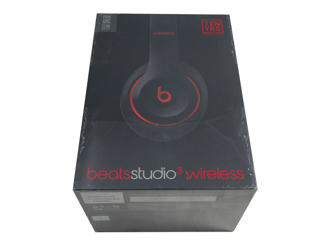 Beats Studio3 Wireless Headphones The Decade Collection with Carrying Case (Defiant Black Red)