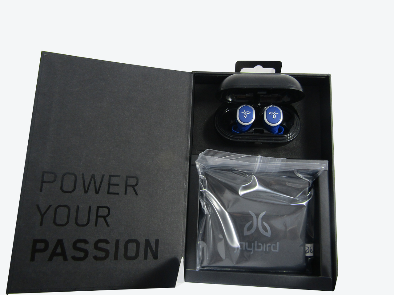 JAYBIRD RUN TRUE WIRELESS SPORT HEADPHONES BLUE STEEL LN