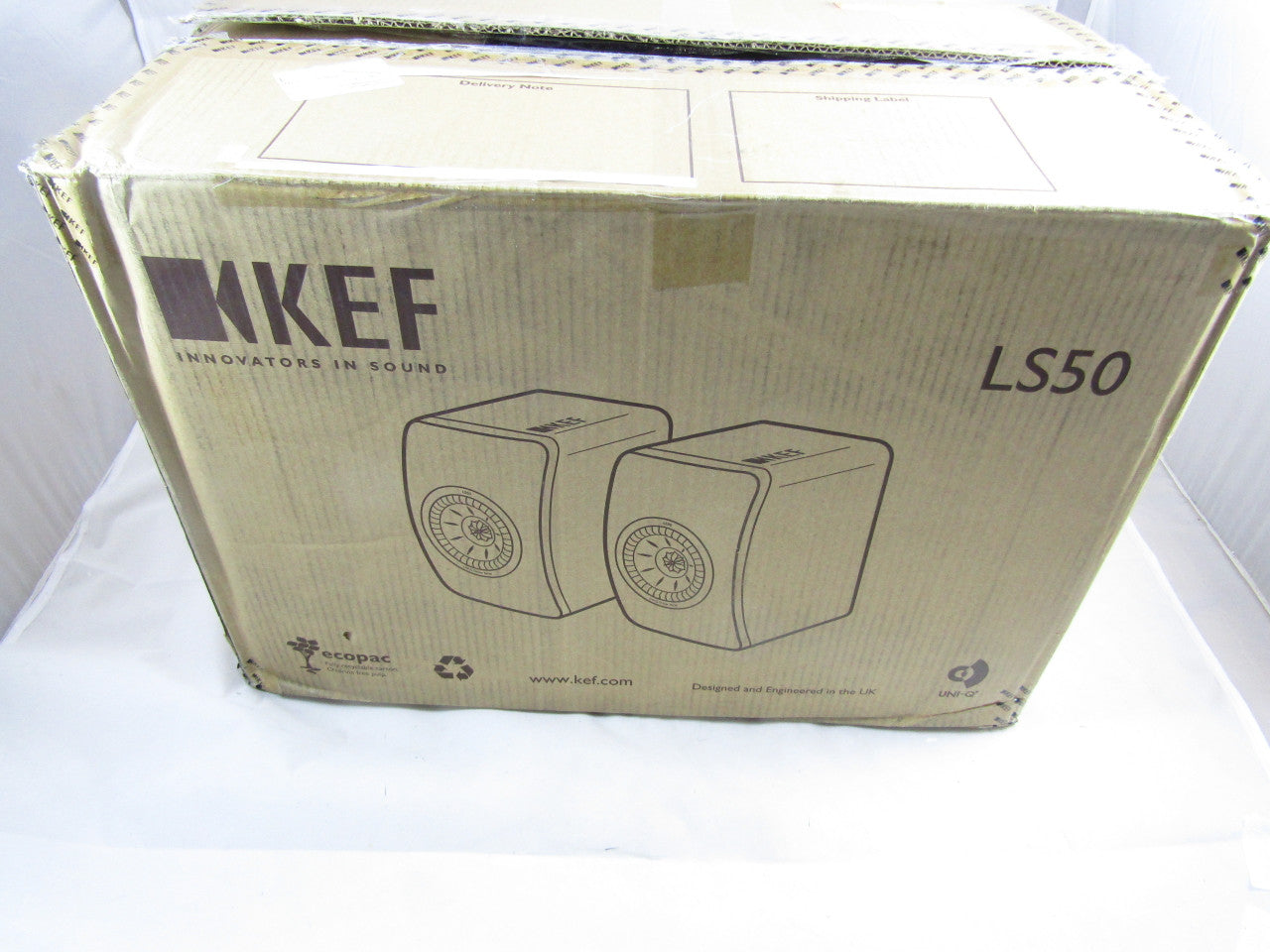 KEF LS50  two-way loudspeaker system Gloss white Pair, LN