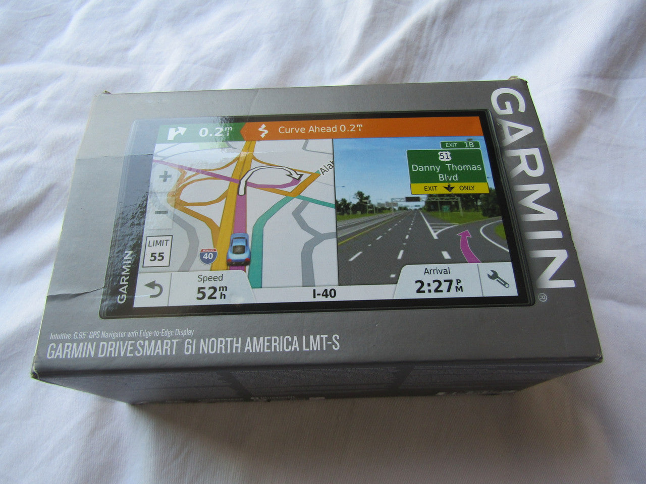 Garmin - DriveSmart 61 LMT-S 6.95" GPS with Built-In Bluetooth - Black LN
