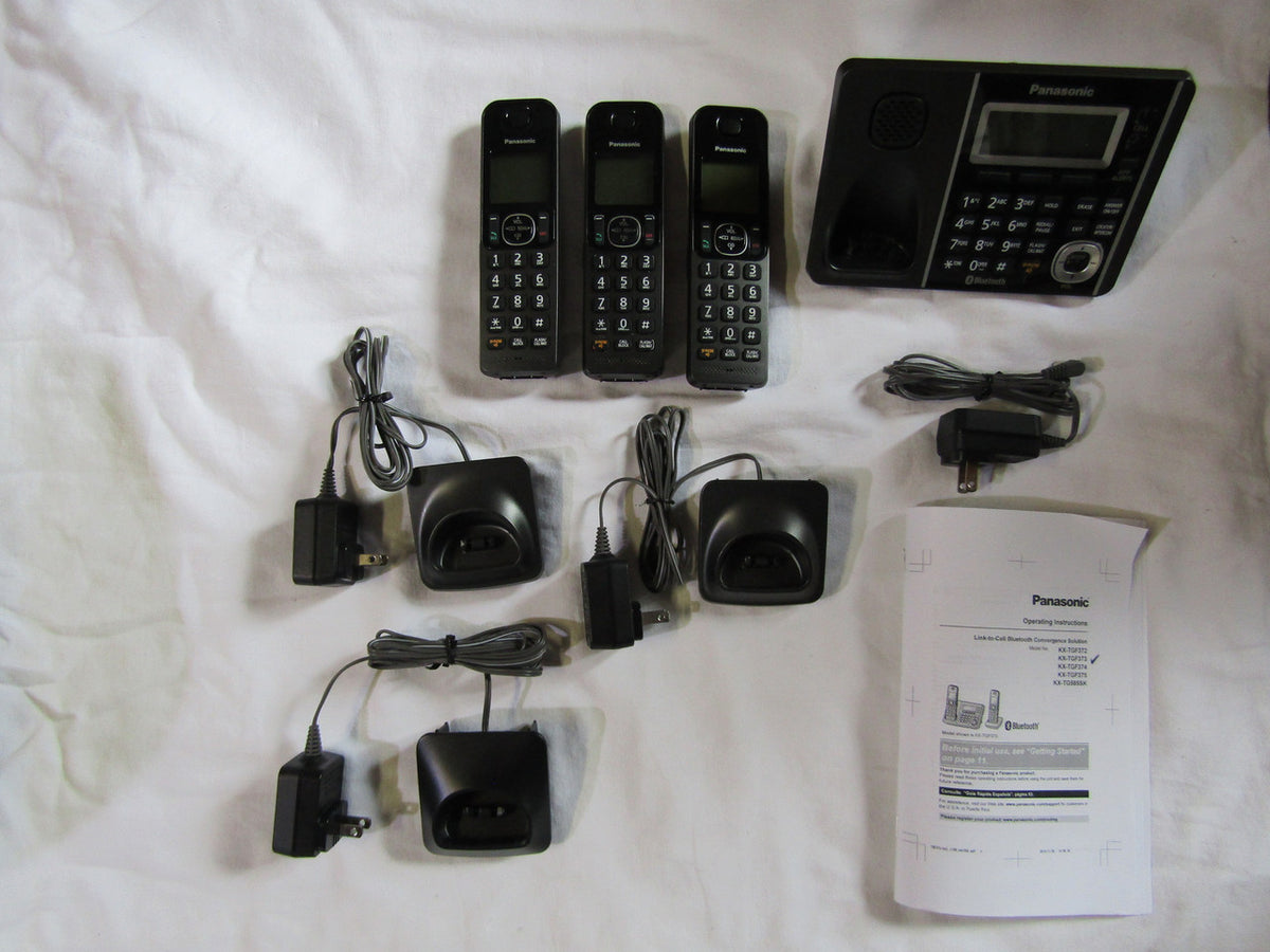 Panasonic KX-TGF373S DECT 3-Handset Landline Telephone G