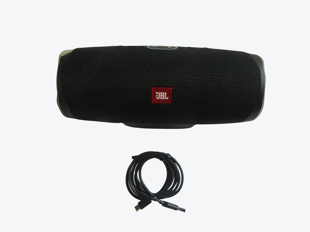 JBL Charge 4 Waterproof Portable Bluetooth Speaker with 20 Hour Battery  Black VG