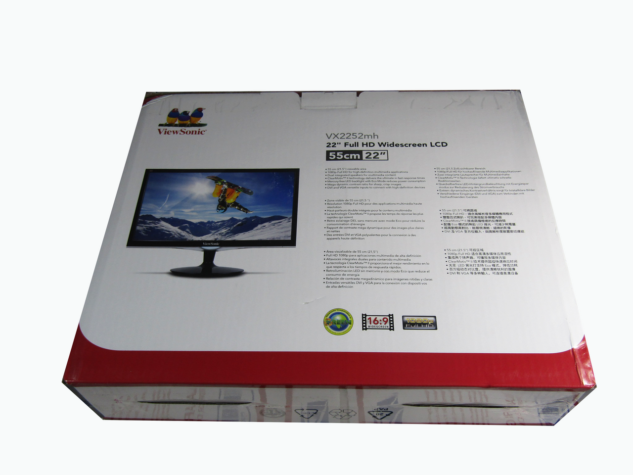 ViewSonic VX2252MH 22 Inch 2ms 60Hz 1080p Gaming Monitor with HDMI DVI and VGA Inputs