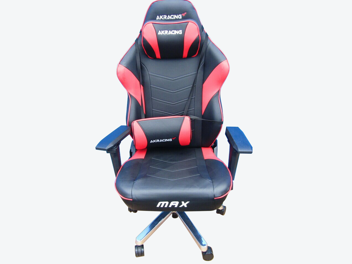 Masters Series Max Chair Bk Red Wide&Flat Seat 400lb Capcty 4d Arm VG