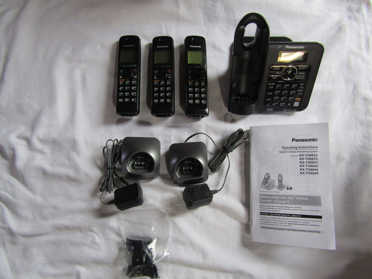 PANKXTG6643B - PANASONIC KX-TG6643B DECT 6.0 Rangeboost Cordless Phone (3-Handsets) G