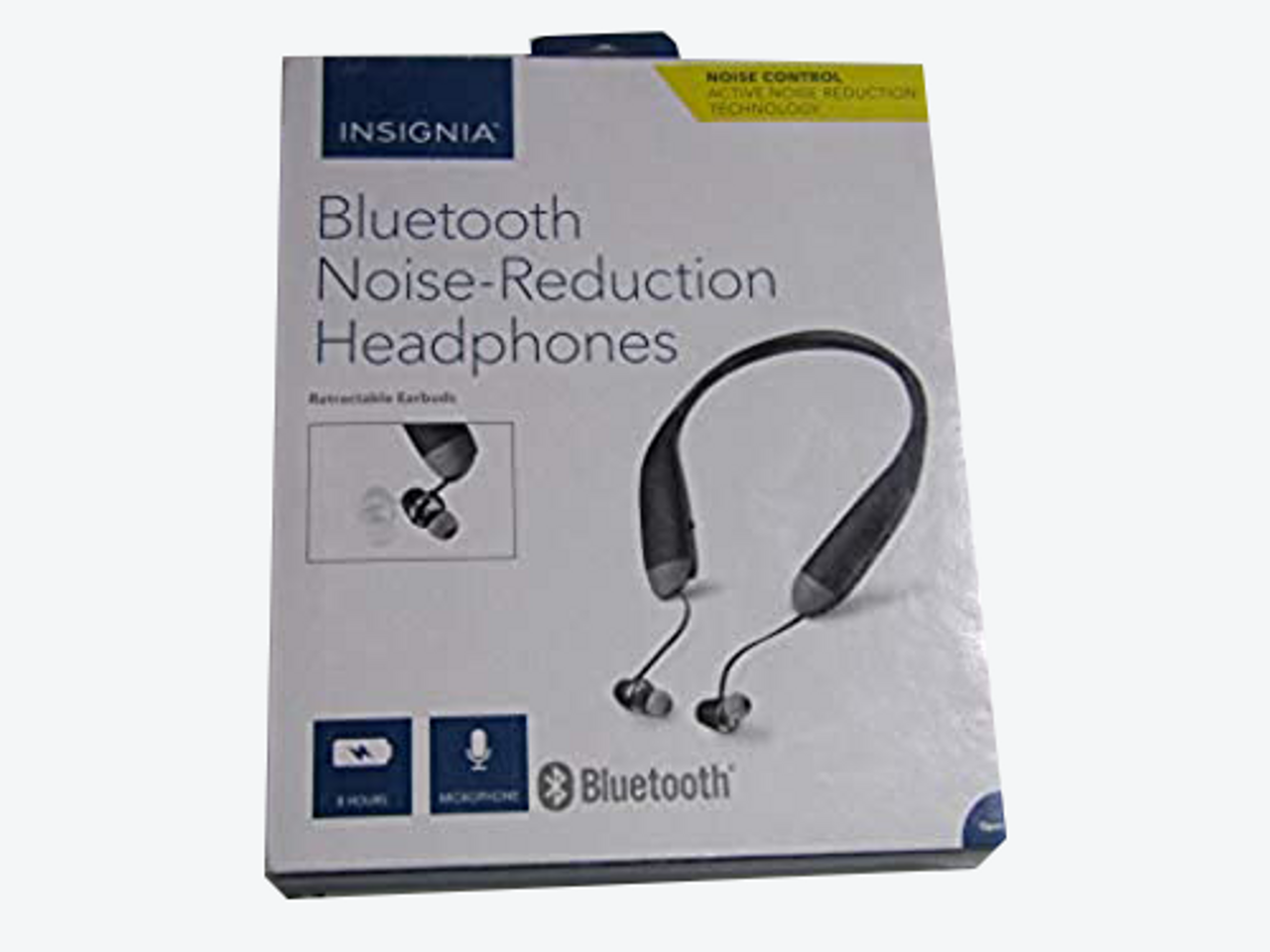 Insignia Wireless in-Ear Behind-The-Neck Noise Reduction Headphones (NS-CAHBTEBNC-B) Black LN