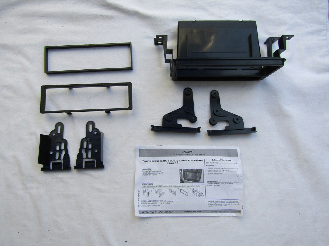 Metra 99-8256 Dash Kit for Most 2003-2007 Toyota Vehicles - Black LN