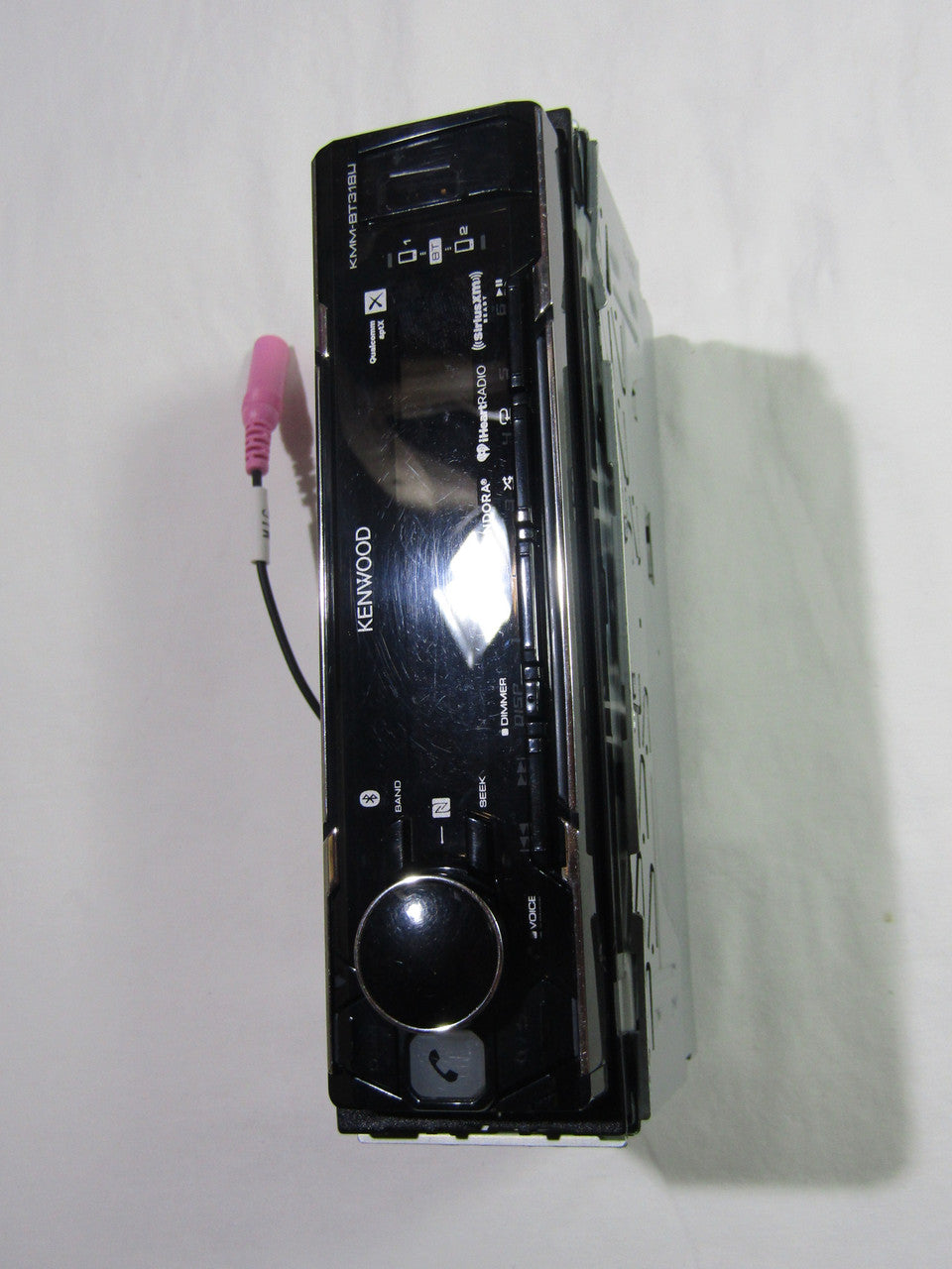 Kenwood KMM-BT318U  In-Dash Digital Media Receiver - Bluetooth - Satellite Radio-ready with Detachable Faceplate - Black