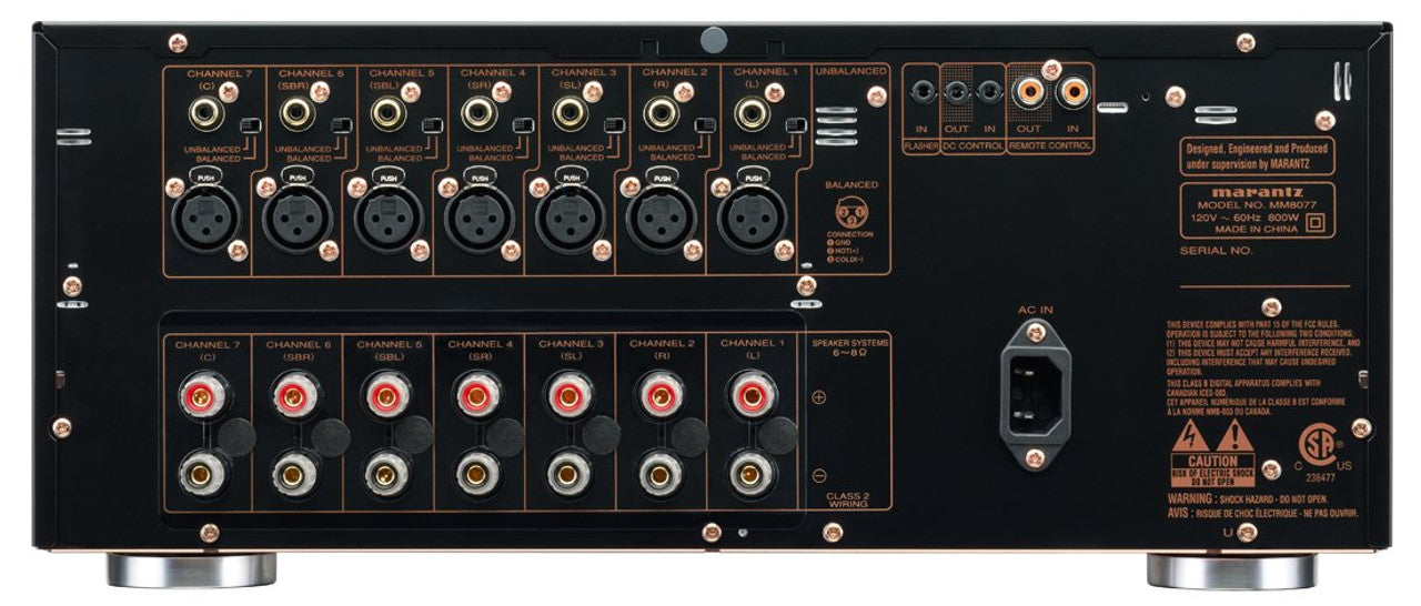 Marantz MM8077 Power Amplifier – 7-Channel Power Amplifier