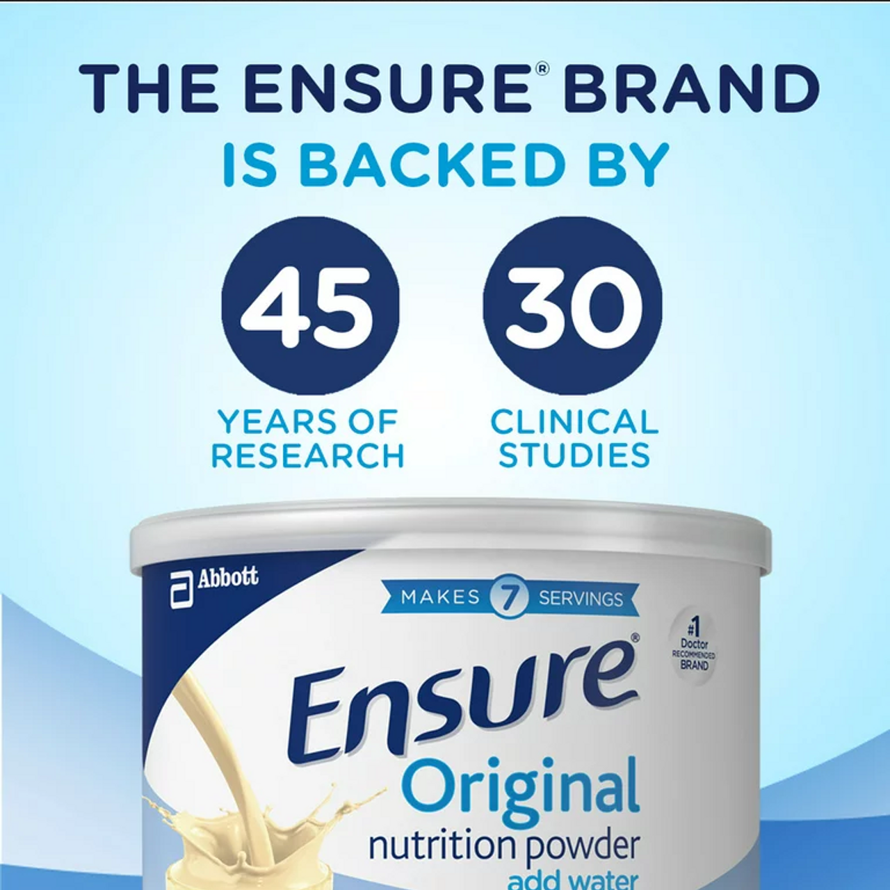 Ensure Original Nutrition Powder, with Nutrients to Support Immune System Health, Vanilla, 14 oz, 6 Count
