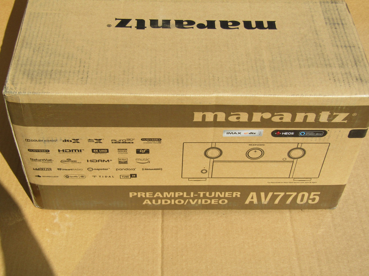 Marantz AV7705 11.2 Channel AV Audio Component Pre-Amplifier | IMAX Enhanced, Auro-3D & Dolby Surround Sound | Music Streaming via Wi-Fi, Bluetooth, AirPlay 2 & HEOS | Amazon Alexa Compatibility