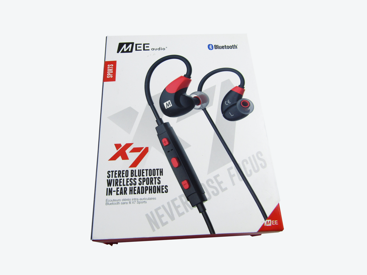MEE audio X7 Stereo Bluetooth Wireless Sports In-Ear Headphones (Red/Black) LN