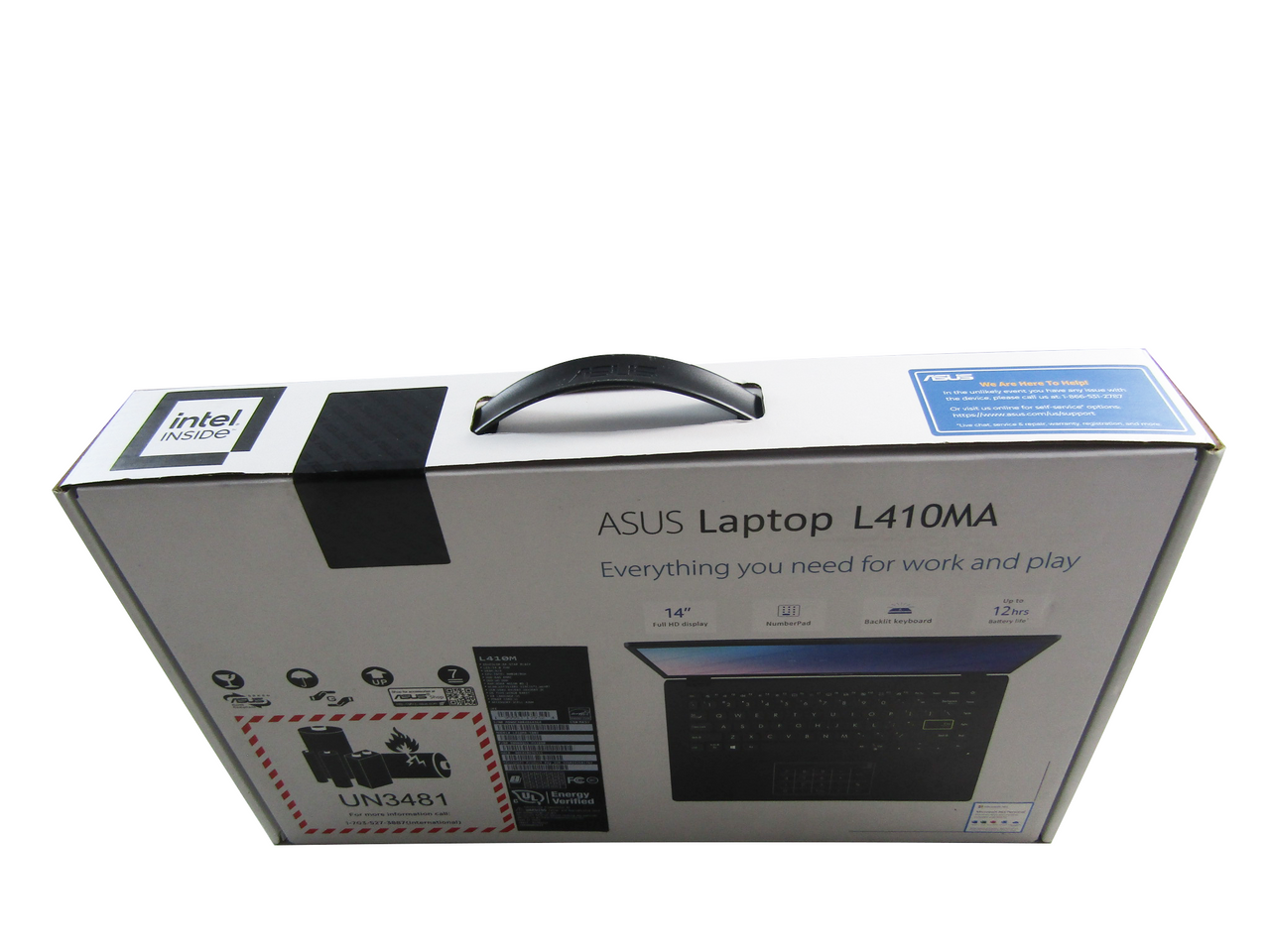 ASUS L410 L410MADB02 14" Notebook HD 1920 x 1080 intel Celeron N4020 1.10 GHz 4 GB RAM 64 GB Flash Memory
