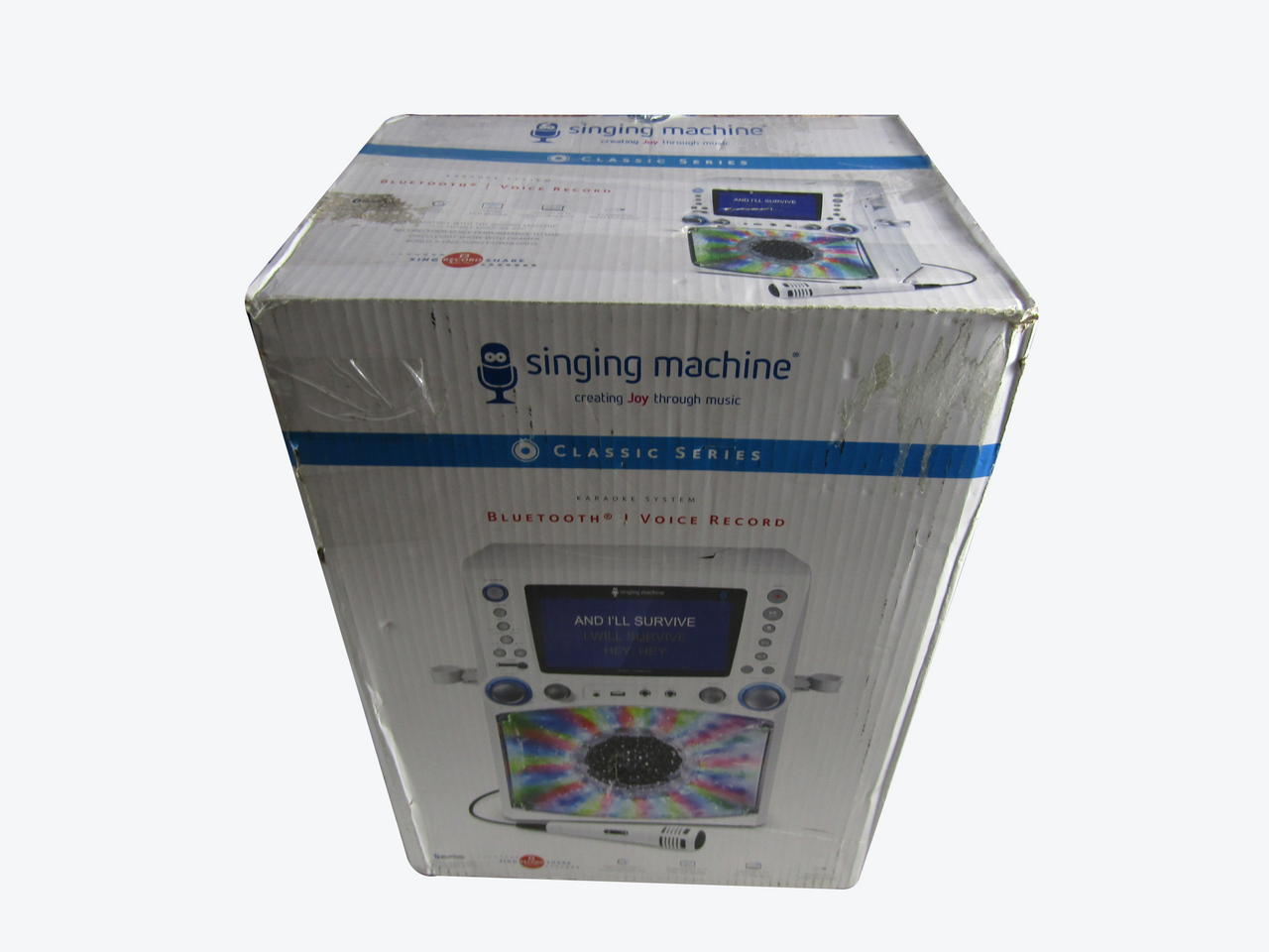 Singing Machine STVG785BTW Bluetooth Karaoke System White VG
